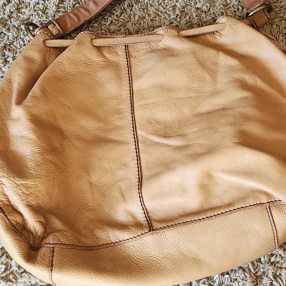 Lucky Brand Tan Leather Shoulder Bag - Picture 2 of 16